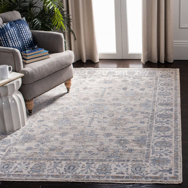 Safavieh Moon Dust 645 Power Loomed Traditional Rug Ivory / Blue MND645A-8