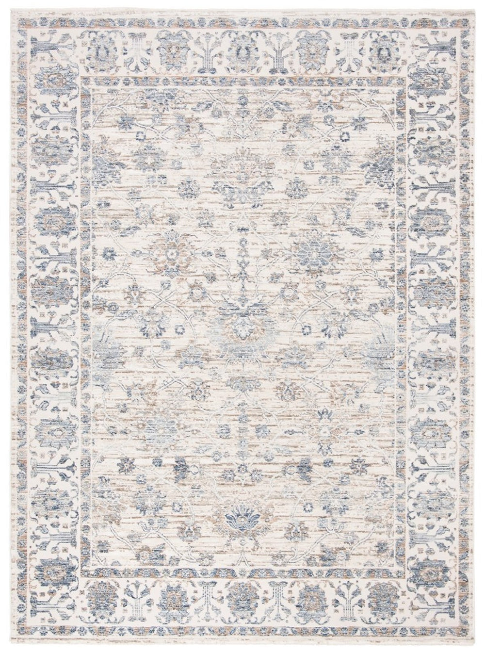 Safavieh Moon Dust 645 MND645 Power Loomed  Rug Ivory / Blue MND645A-28