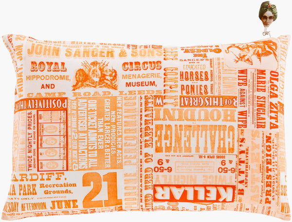 Surya Mind Games Mng-004 Elegant 13"L X 20"W Cotton Lumbar Pillow With Global Inspired Designs Red Cotton Mng005-1320p