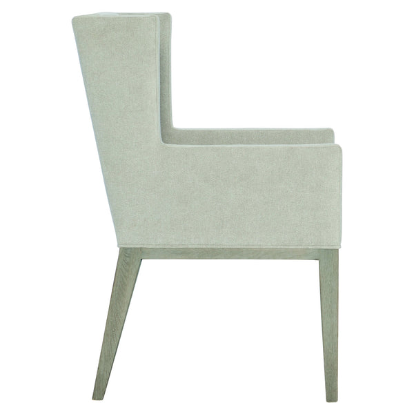 Bernhardt Bernhardt Linea Arm Chair In Cerused Greige — Solid Ash Frame, Neutral Gray Upholstery, Rustic Modern Elegance 384548G