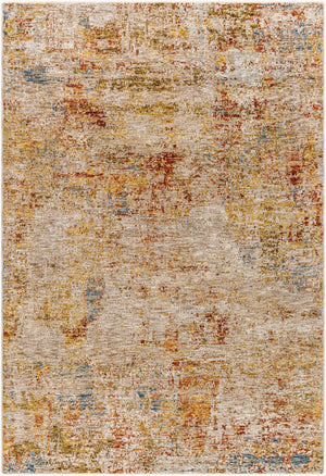 Livabliss Mona Lisa Turkish Patterned Polyester Area Rug with Fringe for Living Dining Rooms Tan, Light Sage 9' x 12'2" MNI2300-9122