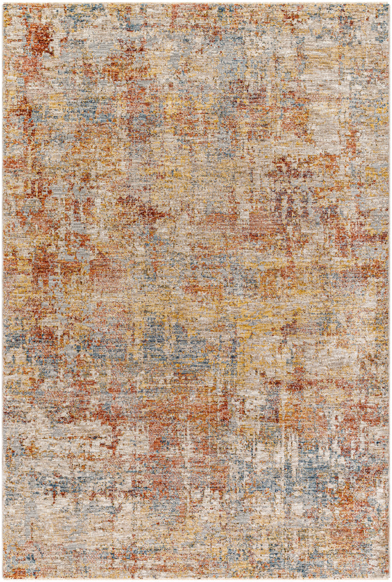 Mona Lisa MNI-2301 9' x 12'2" Machine Woven Rug MNI2301-9122  Tan, Light Sage, Mustard, Dark Blue, Rust, Sage Surya