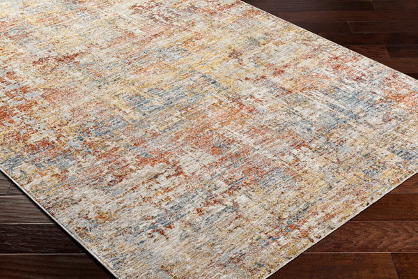 Mona Lisa MNI-2301 9' x 12'2" Machine Woven Rug MNI2301-9122  Tan, Light Sage, Mustard, Dark Blue, Rust, Sage Surya