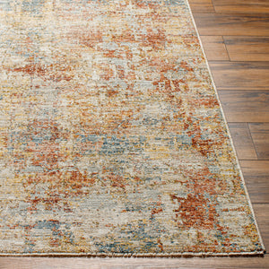 Mona Lisa MNI-2301 9' x 12'2" Machine Woven Rug MNI2301-9122  Tan, Light Sage, Mustard, Dark Blue, Rust, Sage Surya