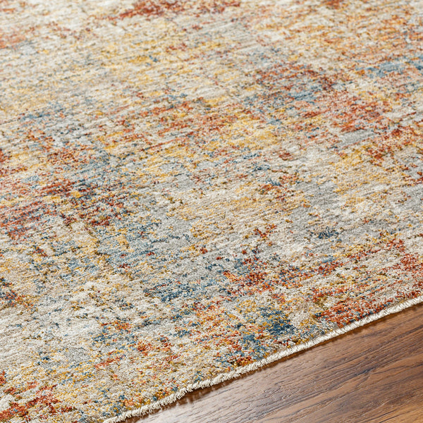 Mona Lisa MNI-2301 9' x 12'2" Machine Woven Rug MNI2301-9122  Tan, Light Sage, Mustard, Dark Blue, Rust, Sage Surya
