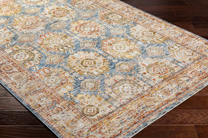 Mona Lisa MNI-2302 9' x 12'2" Machine Woven Rug MNI2302-9122  Light Sage, Tan, Dark Blue, Mustard, Rust, Olive Surya
