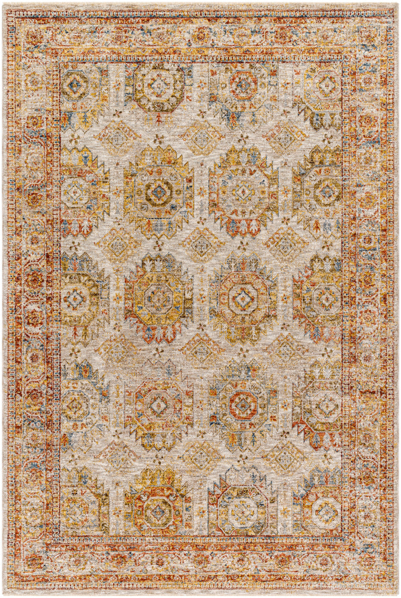 Mona Lisa MNI-2303 9' x 12'2" Machine Woven Rug MNI2303-9122  Light Sage, Tan, Mustard, Rust, Sage, Olive Surya