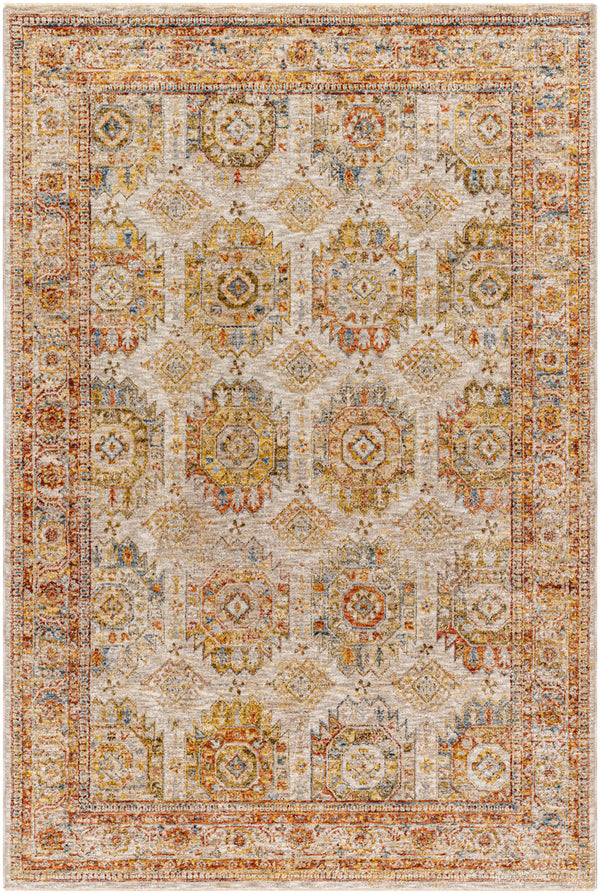 Mona Lisa MNI-2303 9' x 12'2" Machine Woven Rug MNI2303-9122  Light Sage, Tan, Mustard, Rust, Sage, Olive Surya