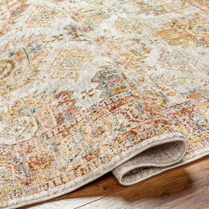 Mona Lisa MNI-2303 9' x 12'2" Machine Woven Rug MNI2303-9122  Light Sage, Tan, Mustard, Rust, Sage, Olive Surya