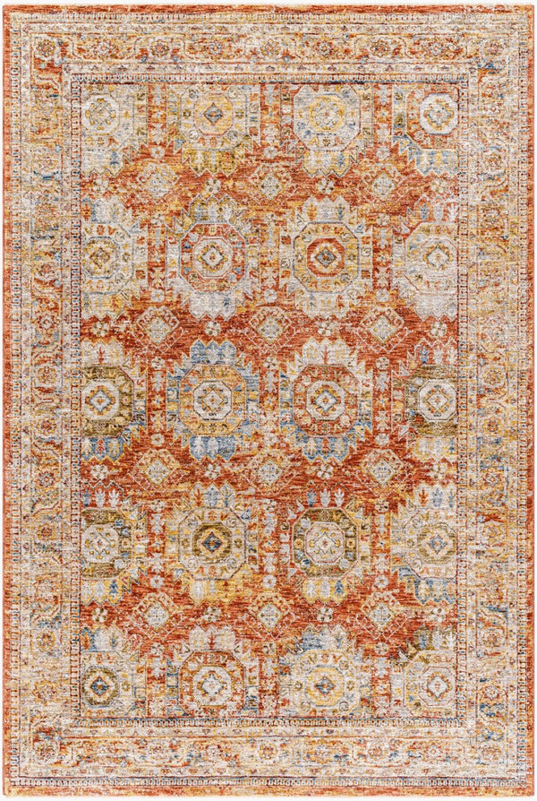 Livabliss Mona Lisa Traditional Fringe Area Rug Turkey Woven Polyester for Formal Living Rooms Light Sage, Rus 2'7" x 10' MNI2305-2710