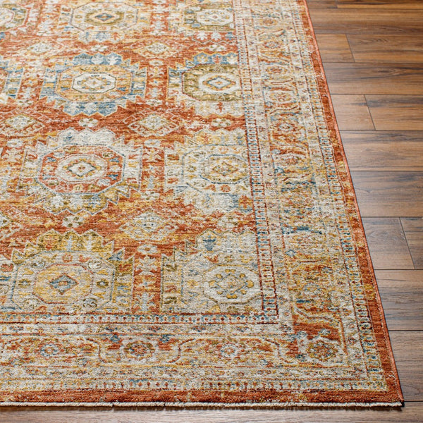 Livabliss Mona Lisa Traditional Fringe Area Rug Turkey Woven Polyester for Formal Living Rooms Light Sage, Rus 6'7" x 6'7" MNI2305-67RD