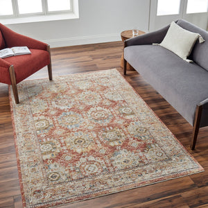 Livabliss Mona Lisa Traditional Fringe Area Rug Turkey Woven Polyester for Formal Living Rooms Light Sage, Rus 6'7" x 6'7" MNI2305-67RD