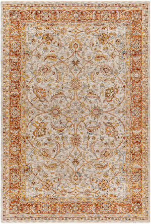 Mona Lisa MNI-2307 9' x 12'2" Machine Woven Rug MNI2307-9122  Light Sage, Tan, Mustard, Rust, Burgandy, Olive Surya