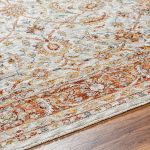 Mona Lisa MNI-2307 9' x 12'2" Machine Woven Rug MNI2307-9122  Light Sage, Tan, Mustard, Rust, Burgandy, Olive Surya