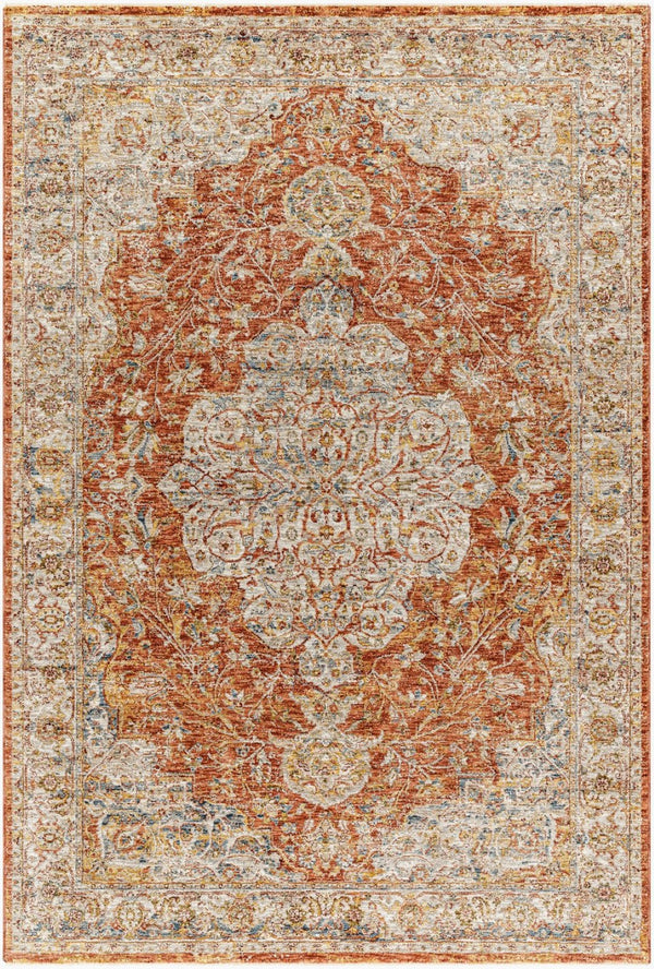 Livabliss Mona Lisa Traditional Medallion Polyester Area Rug with Fringe for Large Rooms Light Sage, Rus 10' x 13'11" MNI2309-1014