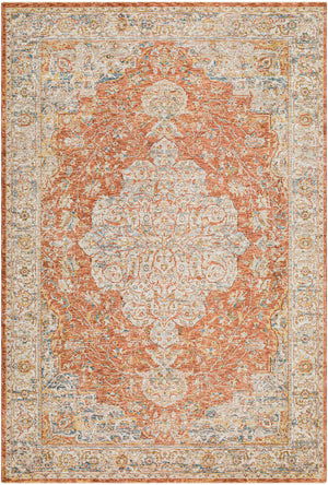 Mona Lisa MNI-2309 6'7" x 9'6" Machine Woven Rug MNI2309-6796  Light Sage, Rust, Tan, Mustard, Dark Blue, Sage Surya