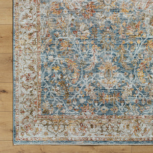 Mona Lisa MNI-2310 9' x 12'2" Machine Woven Rug MNI2310-9122  Light Sage, Tan, Olive, Mustard, Sage, Dark Blue Surya