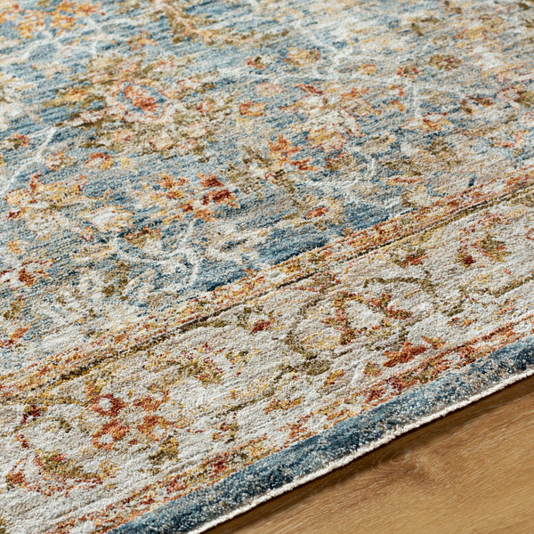 Mona Lisa MNI-2310 9' x 12'2" Machine Woven Rug MNI2310-9122  Light Sage, Tan, Olive, Mustard, Sage, Dark Blue Surya