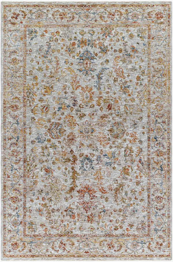 Livabliss Mona Lisa Traditional Polyester Area Rug with Fringe Edge for Living or Dining Rooms Light Sage, Tan 10' x 13'11" MNI2311-1014
