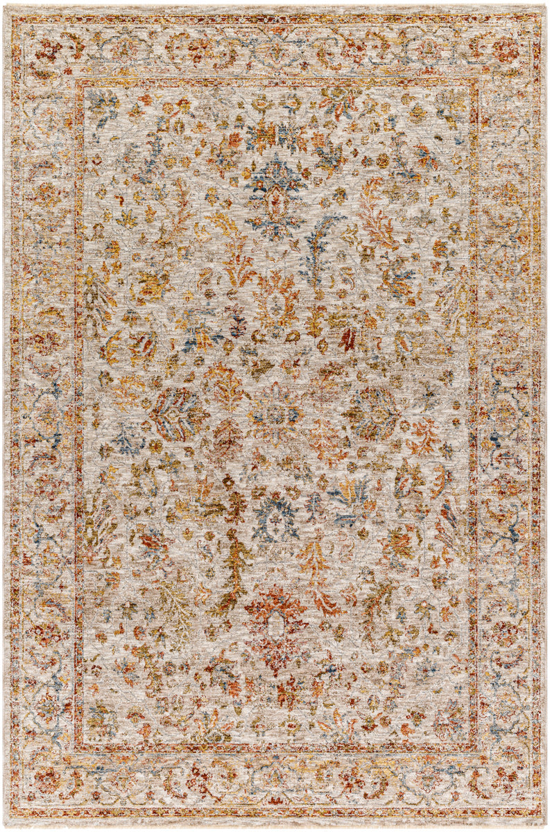 Mona Lisa MNI-2312 9' x 12'2" Machine Woven Rug MNI2312-9122  Light Sage, Tan, Mustard, Olive, Sage, Rust Surya
