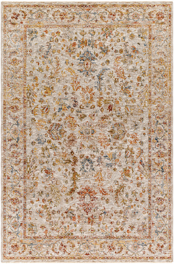 Mona Lisa MNI-2312 9' x 12'2" Machine Woven Rug MNI2312-9122  Light Sage, Tan, Mustard, Olive, Sage, Rust Surya
