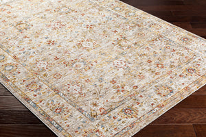 Mona Lisa MNI-2313 9' x 12'2" Machine Woven Rug MNI2313-9122  Tan, Light Sage, Mustard, Dark Blue, Rust, Sage Surya