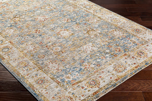 Mona Lisa MNI-2314 9' x 12'2" Machine Woven Rug MNI2314-9122  Tan, Light Sage, Dark Blue, Mustard, Olive, Sage Surya