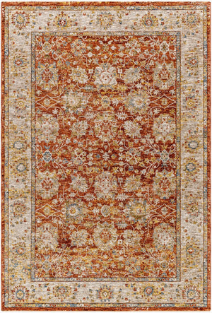 Livabliss Mona Lisa Traditional Fringe Area Rug Soft Polyester Pile for Living or Dining Rooms Light Sage, Tan 2'7" x 10' MNI2315-2710
