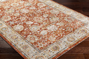 Mona Lisa MNI-2315 9' x 12'2" Machine Woven Rug MNI2315-9122  Light Sage, Tan, Rust, Mustard, Burgandy, Dark Blue Surya