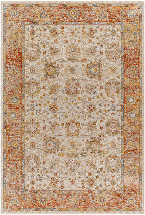 Mona Lisa MNI-2316 9' x 12'2" Machine Woven Rug MNI2316-9122  Light Sage, Tan, Mustard, Rust, Burgandy, Olive Surya