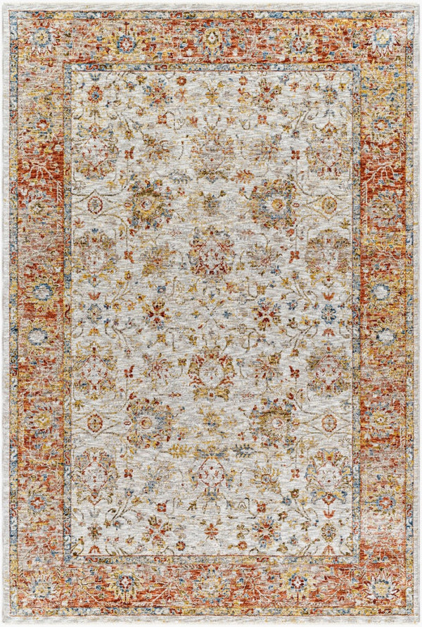 Livabliss Mona Lisa Traditional Medallion Polyester Area Rug for Formal Living and Dining Rooms Light Sage, Tan 9' x 12'2" MNI2316-9122