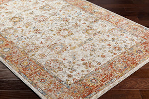 Livabliss Mona Lisa Traditional Medallion Polyester Area Rug for Formal Living and Dining Rooms Light Sage, Tan 9' x 12'2" MNI2316-9122