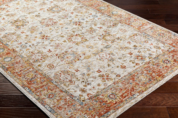 Livabliss Mona Lisa Traditional Medallion Polyester Area Rug for Formal Living and Dining Rooms Light Sage, Tan 9' x 12'2" MNI2316-9122