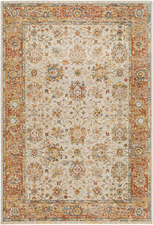 Mona Lisa MNI-2316 6'7" x 9'6" Machine Woven Rug MNI2316-6796  Light Sage, Tan, Mustard, Rust, Burgandy, Olive Surya