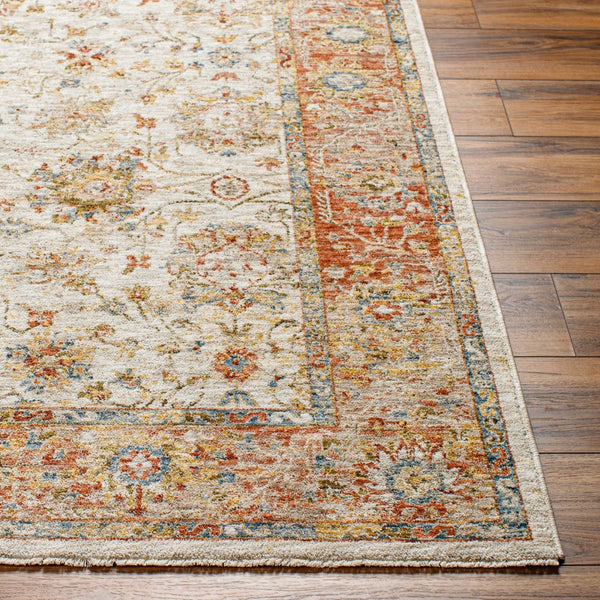 Livabliss Mona Lisa Traditional Medallion Polyester Area Rug for Formal Living and Dining Rooms Light Sage, Tan 9' x 12'2" MNI2316-9122
