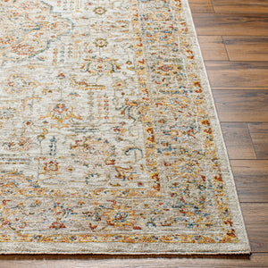 Mona Lisa MNI-2317 9' x 12'2" Machine Woven Rug MNI2317-9122  Light Sage, Tan, Mustard, Olive, Sage, Rust Surya