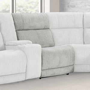 Parker House Parker Living Spencer - Stylish Armless Recliner With Power Footrest For Ultimate Comfort And Relaxation Light Grey 100% Polyester (W) Mspe#840-tpe