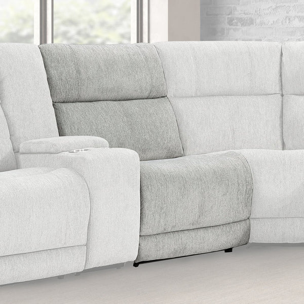 Parker House Parker Living Spencer - Stylish Armless Recliner With Power Footrest For Ultimate Comfort And Relaxation Light Grey 100% Polyester (W) Mspe#840-tpe