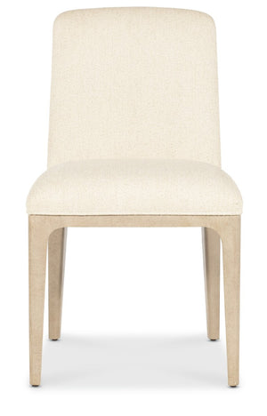 Hooker Furniture Westwood Plush Upholstered Side Chair With Performance Fabric, Tapered Wood Legs, Limestone Finish 23.25 L x 19.50W x 34.50H 6133-75511-80