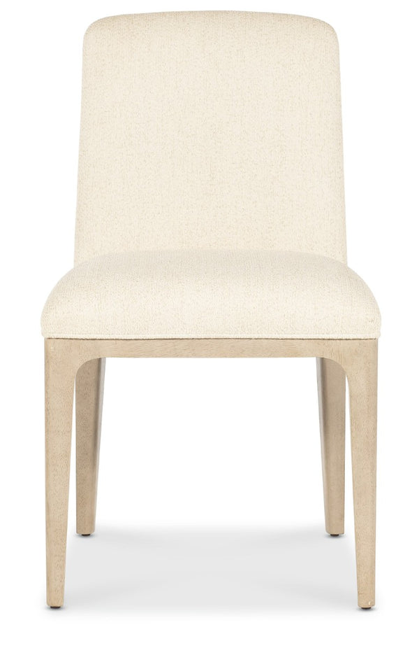 Hooker Furniture Westwood Plush Upholstered Side Chair With Performance Fabric, Tapered Wood Legs, Limestone Finish 23.25 L x 19.50W x 34.50H 6133-75511-80