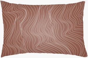 Livabliss Modern Lines Woven Lumbar Pillow Structured Geometric Accent for Sofa or Bed MNL002-1422
