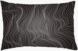 Livabliss Modern Lines Woven Geometric Lumbar Pillow Tailored Polyester Accent for Sofa or Bed MNL004-1422