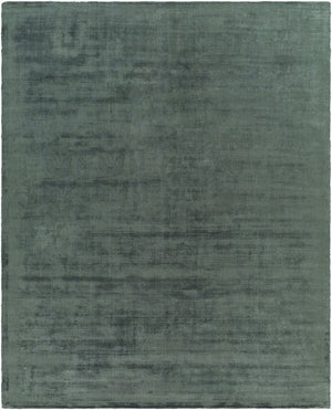 Surya Moreno Handmade 10' X 14' Rug - Elegant, Versatile Design For Any Room, Easy Care & Low Pile Style Forest Green Viscose Mnr2301-810