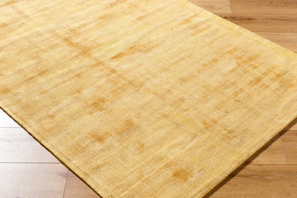Surya Moreno Handmade 10' X 14' Rug - Elegant, Versatile Design For Any Room, Easy Care & Low Pile Style Goldenrod Viscose Mnr2303-69
