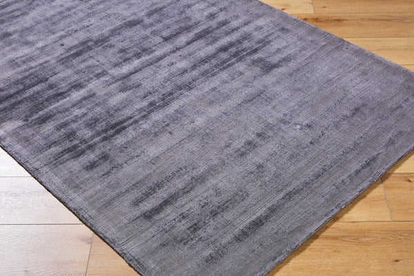 Surya Moreno Handmade 10' X 14' Rug - Elegant, Versatile Design For Any Room, Easy Care & Low Pile Style Charcoal Viscose Mnr2304-1014