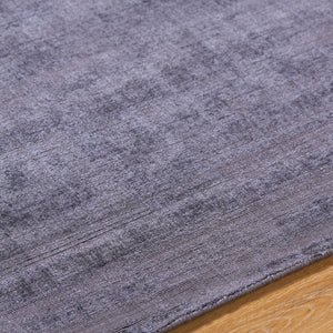 Surya Moreno Handmade 10' X 14' Rug - Elegant, Versatile Design For Any Room, Easy Care & Low Pile Style Charcoal Viscose Mnr2304-1014