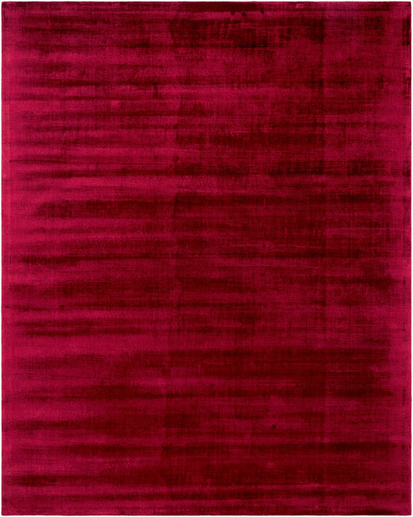 Surya Moreno Handmade 10' X 14' Rug - Elegant, Versatile Design For Any Room, Easy Care & Low Pile Style Crimson Viscose Mnr2305-810