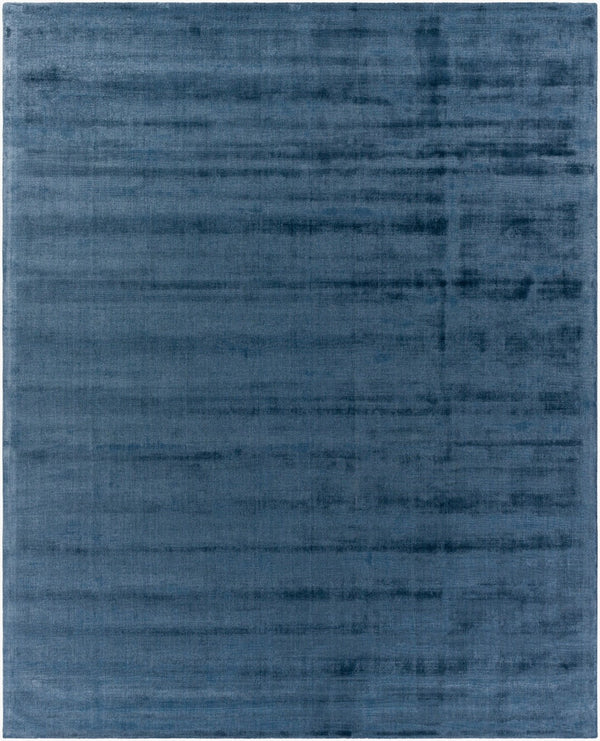 Surya Moreno Handmade 10' X 14' Rug - Elegant, Versatile Design For Any Room, Easy Care & Low Pile Style Indigo Viscose Mnr2308-810