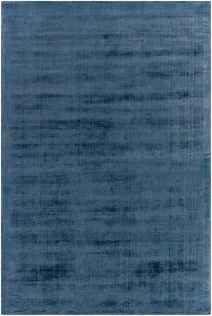 Surya Moreno Handmade 10' X 14' Rug - Elegant, Versatile Design For Any Room, Easy Care & Low Pile Style Indigo Viscose Mnr2309-1014