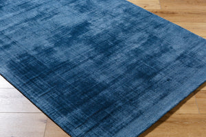 Surya Moreno Handmade 10' X 14' Rug - Elegant, Versatile Design For Any Room, Easy Care & Low Pile Style Indigo Viscose Mnr2309-1014